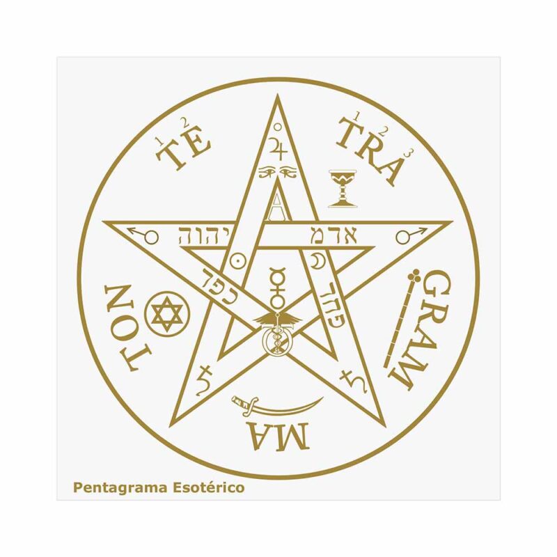 Placa Radiônica Pentagrama Esotérico (Tetragramaton)
