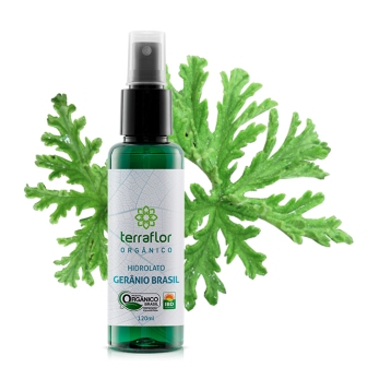 Hidrolato Gerânio Brasil Orgânico -Terraflor 120ml
