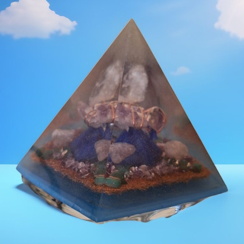 Pirâmide de Orgonite Ametista